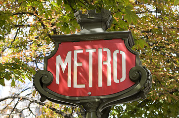 Image showing Metro