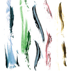 Image showing Brush strokes