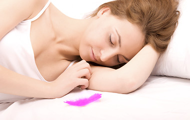 Image showing sleeping woman