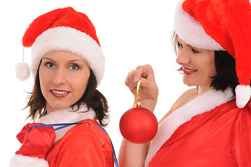 Image showing two santa