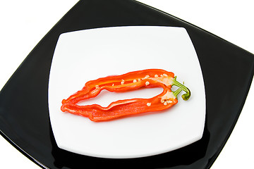 Image showing Pepper on a plate