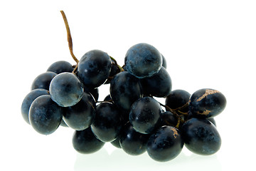 Image showing Dark blue grapes