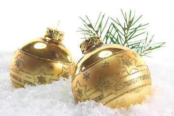 Image showing Christmas balls