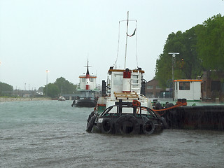 Image showing Cloudy  venice