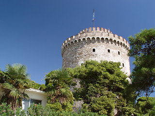 Image showing white tower thessaloniki city