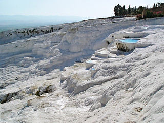 Image showing Cleopatra mineral water geyser made terraces for healthcare