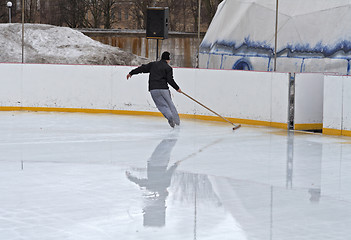 Image showing Skating rink in spring