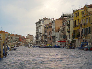 Image showing Cloudy  venice