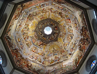 Image showing Painting inside the Duomo. Florence, Italy.