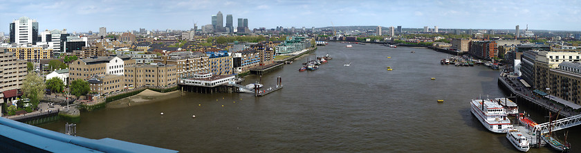 Image showing Panorama from Tower bridge