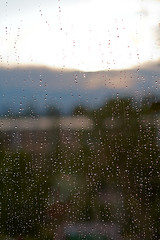 Image showing Window with Rain Drops
