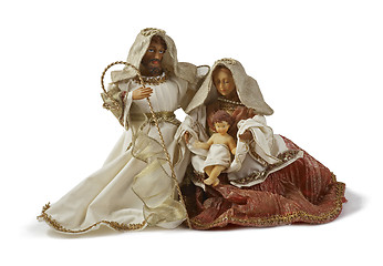 Image showing Christmas Nativity scene. Holy family