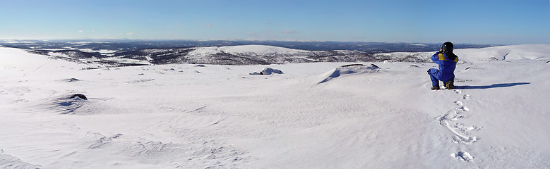 Image showing Snow panorama