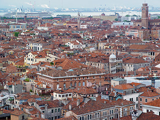 Image showing Venice roofs and industry