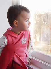 Image showing girl in pink dress