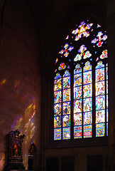 Image showing Stained glass window