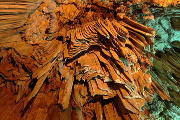 Image showing Huge stalactites in Melidoni Cave