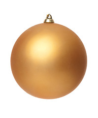 Image showing Yellow christmas ball