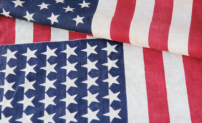 Image showing two American flags