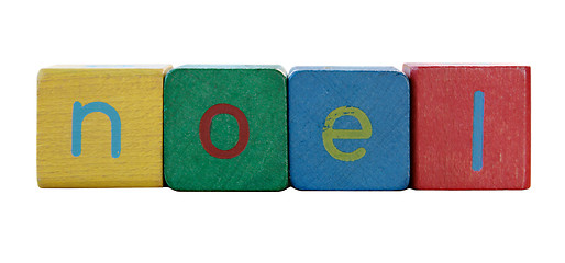 Image showing noel in children's block letters