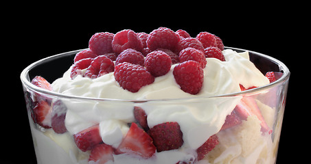 Image showing trifle with fresh berries	