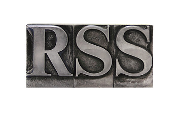 Image showing RSS in old lead type