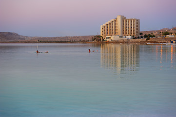 Image showing Dawn on the Dead Sea