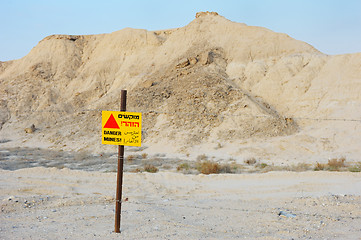 Image showing Danger Mines!