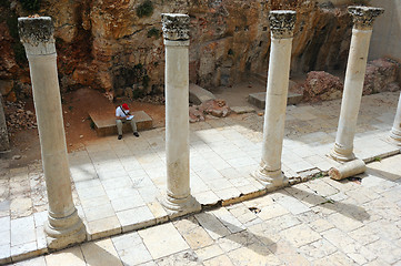 Image showing Roman columns in Jerusalem