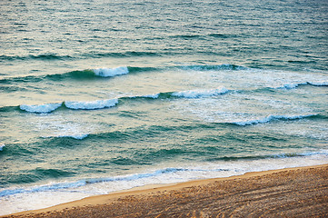 Image showing The sea at sunset