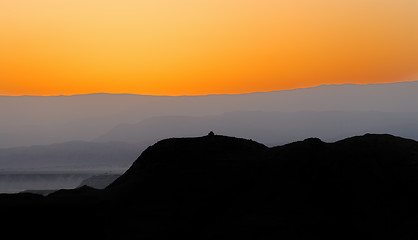 Image showing Desert before dawn 