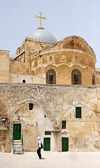 Image showing On the roof of the Church of the Holy Sepulchre 