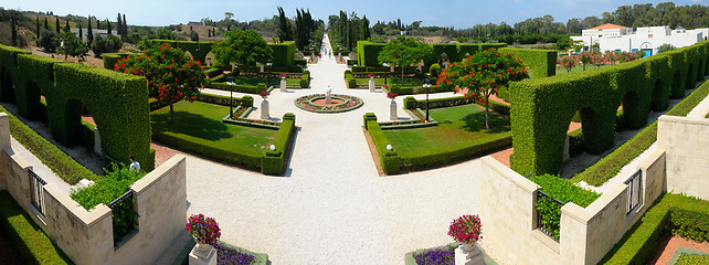 Image showing Bahai gardens Acre