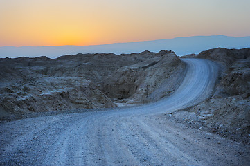 Image showing Desert before dawn 