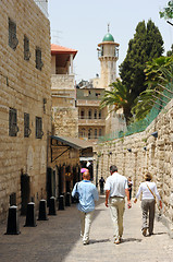 Image showing The street of the old Jerusalem