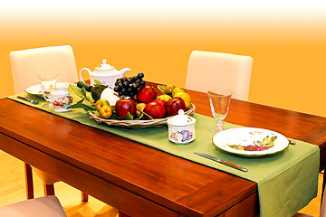 Image showing Fruit table