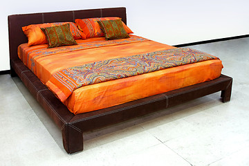 Image showing Orange bed