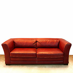 Image showing Leather settee