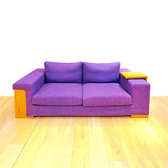 Image showing Big purple sofa