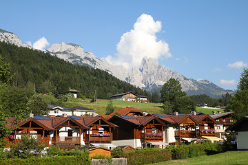 Image showing Alpine town