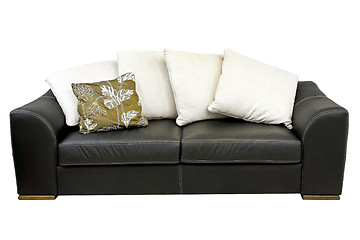 Image showing Black sofa