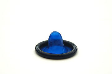 Image showing Bright Blue Condom
