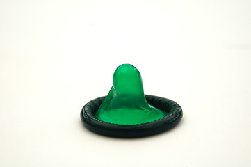 Image showing Bright Green Condom