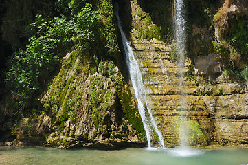 Image showing Ein Gedi Nature Reserve off the coast of the Dead Sea