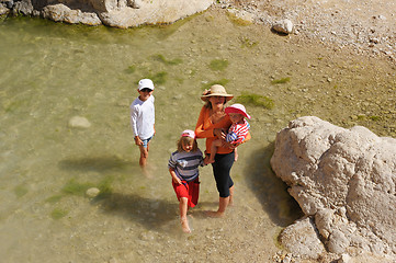 Image showing People in the Ein Gedi Nature Reserve