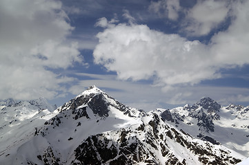 Image showing Caucasus Mountains. Dombay. Semenov Bashi