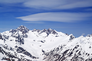 Image showing View from the ski resort