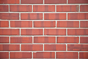 Image showing Red brick wall texture