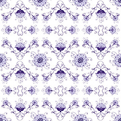 Image showing Floral vintage seamless pattern