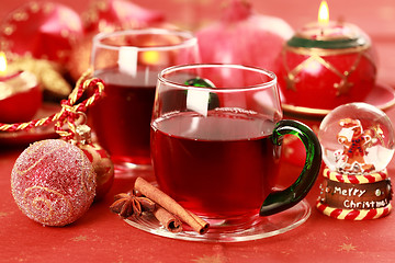 Image showing Hot drink for winter and Christmas